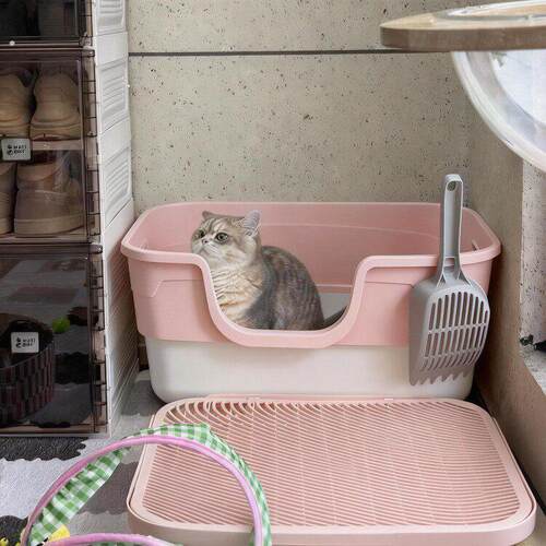 猫砂盆超大号防外溅猫厕所半封闭新型宠物铲屎专用可携式家用新款