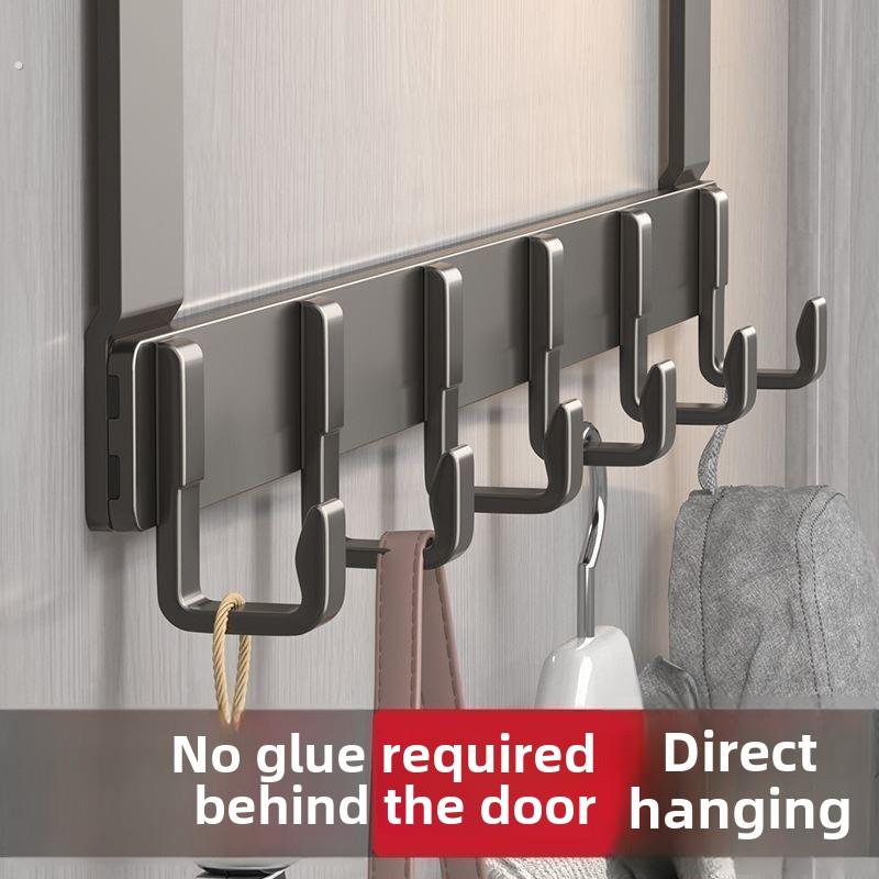 门后挂钩门背式免打孔挂衣架衣服收纳架入户门上置物挂架壁挂衣钩
