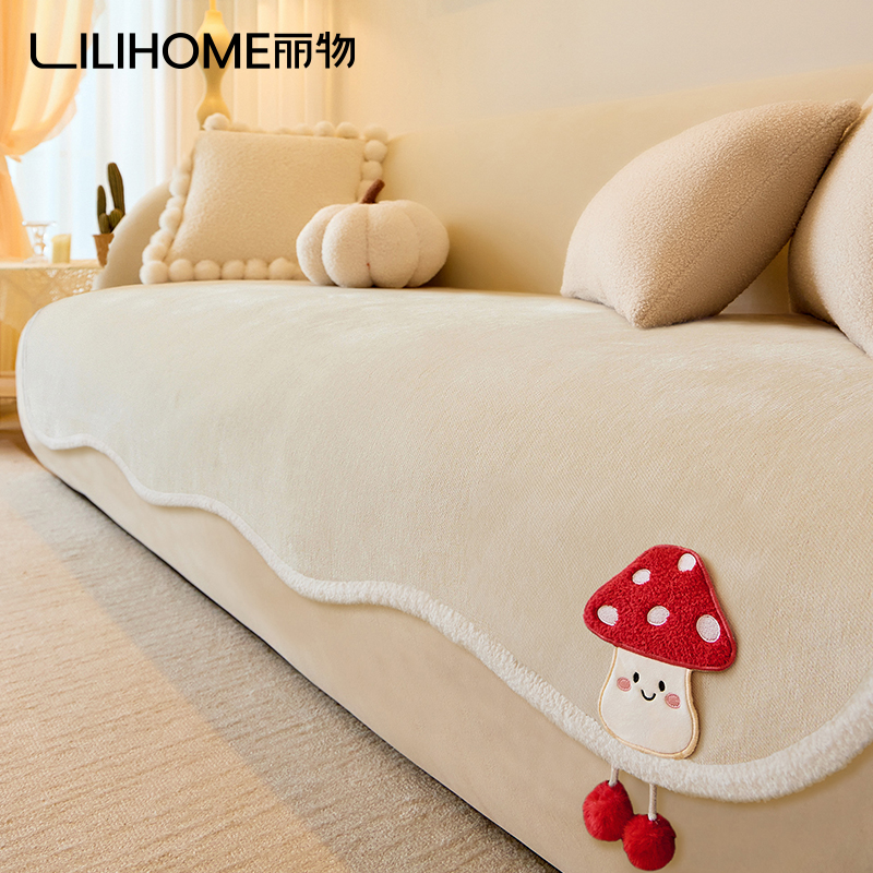 2025新款雪尼尔不规则坐垫防滑异形一片式皮沙发垫专用罩四季通用