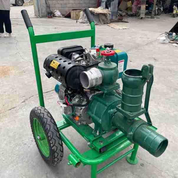 小型195动力高压抽水机大油箱柴油自吸泵浇地灌溉防汛柴油水泵