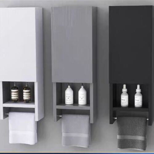 浴室洗漱台脸盆边柜挂墙式卫生间多功能吊柜侧柜水收纳储物窄柜