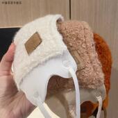 口罩冬天风寒女冬季 毛毛加厚加绒羊羔泰迪绒棉 款