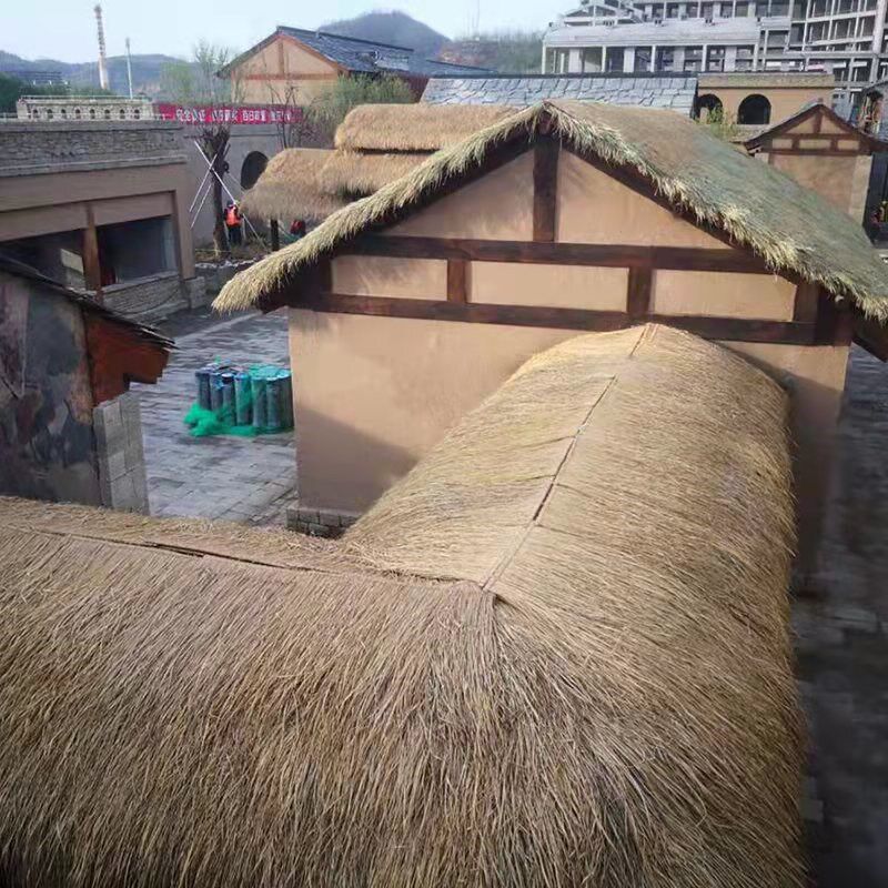 原生态天然茅草瓦木屋屋顶户外装景区工程庭院别墅彷古凉亭度假村