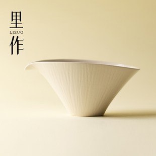 日式 里作 复古手工公道杯精致创意草木灰茶海家用功夫茶具分茶器