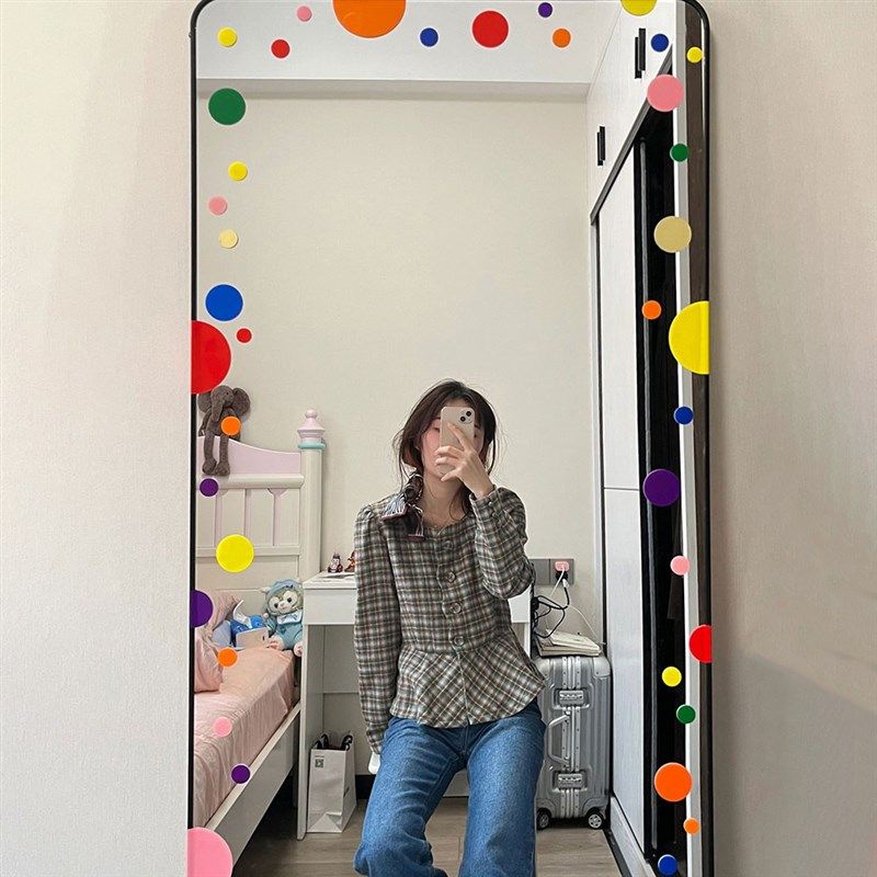 镜子装饰边框全身镜风落地镜y改造材料包贴纸乾燥花雪梨纸手工,家庭/个人清洁工具,柜镜/梳妆镜,淘宝优惠券,粉丝福利购,淘宝优惠卷