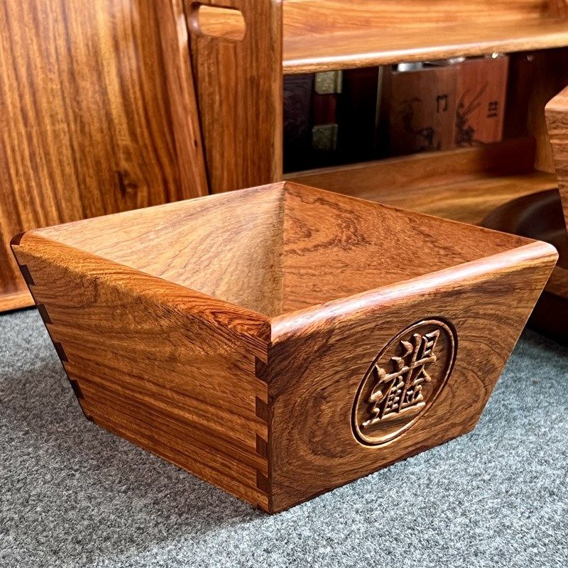 缅甸花梨红木日进斗金米斗独板榫卯仿古创意客厅装饰开业送礼,家居饰品,装饰摆件,淘宝优惠券,粉丝福利购,淘宝优惠卷