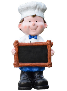 大型迎宾咖啡厅奶茶蛋糕店铺开业门口装饰品人物饭店餐厅摆设