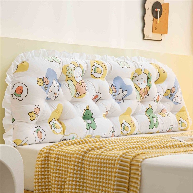 韩版全棉床头板大靠垫软包可拆洗床上大靠背沙发卧室长靠枕床靠C,居家布艺,抱枕被,淘宝优惠券,粉丝福利购,淘宝优惠卷