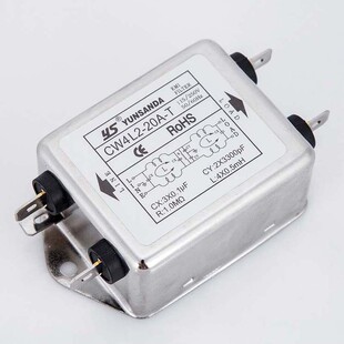 台湾源顺达科技220V电源滤波器CW4L2-T螺栓接口抗干扰设备