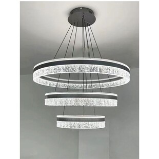 意式极简客厅主灯现代简约网红圆环餐厅大气卧室设计师吊灯具