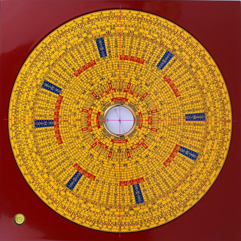 高精度集福堂十10寸三元三合综合罗盘纯铜36层专业经仪指南者摆件