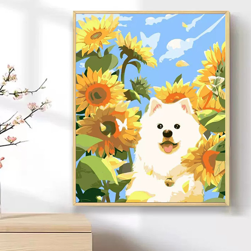 适合卧室的钻石画满钻手工贴水晶治愈系点钻十字绣可爱狗,居家布艺,钻石绣,淘宝优惠券,粉丝福利购,淘宝优惠卷