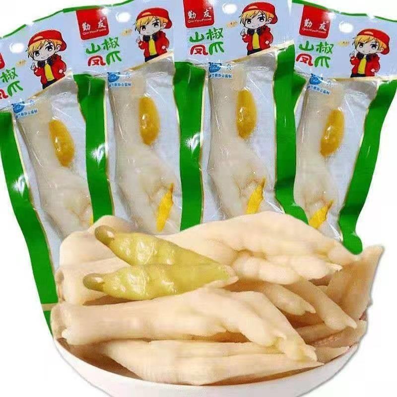 。泡椒凤爪20g非清真鸡爪