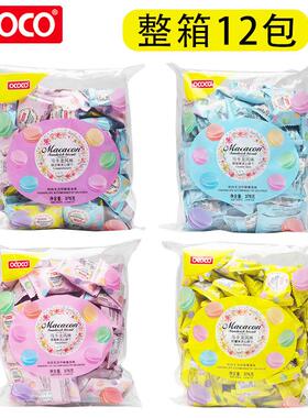 。ococo马卡龙夹心饼干376g*12包整箱件小零食品草莓柠檬奶油综合