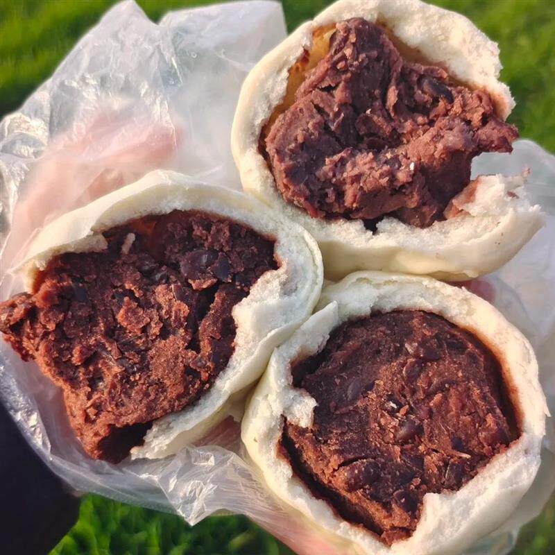 。纸皮豆沙老式红豆沙饼无