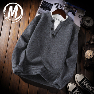 假两件毛衣男士内搭针织衫