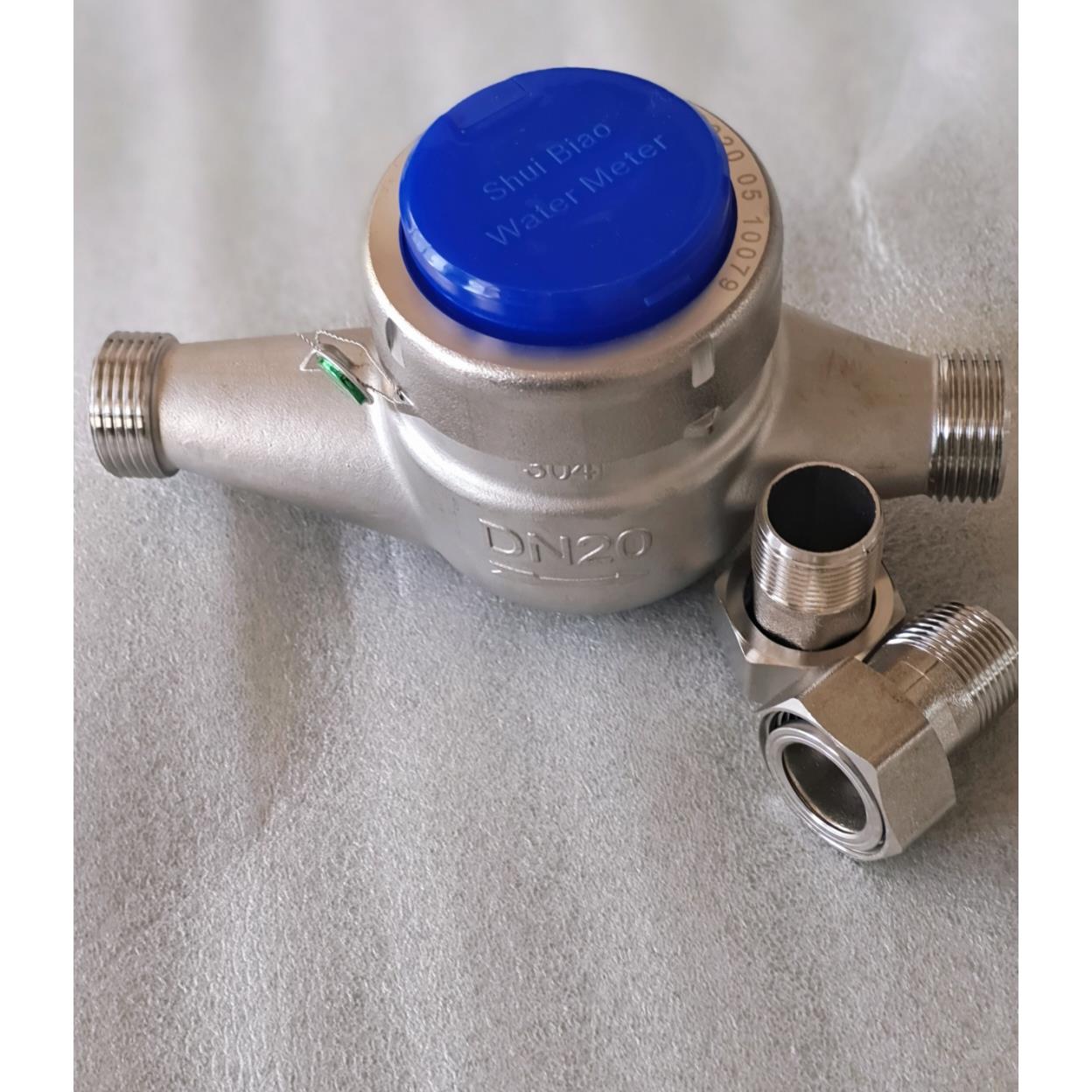 厂家直销不锈钢水表旋翼式螺纹丝扣304/316冷热干湿耐酸碱耐腐蚀