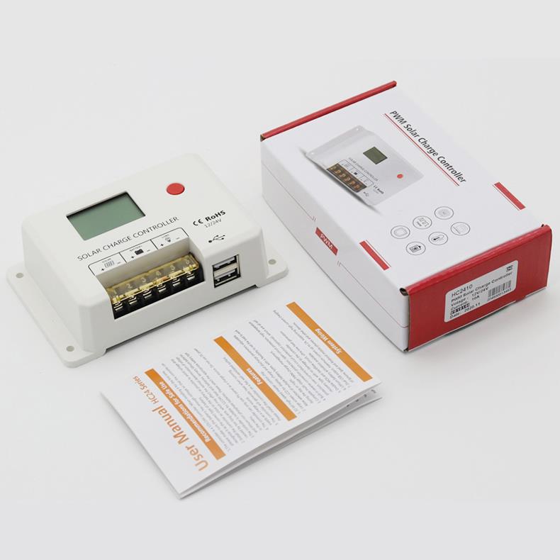 10A20A30A40A50A60A太阳能控制器12V24V家用铅酸胶体锂电池通用型