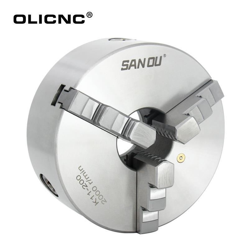 三鸥三爪自定心K11-80 100 125 160 200 250数控车床手动联动卡盘