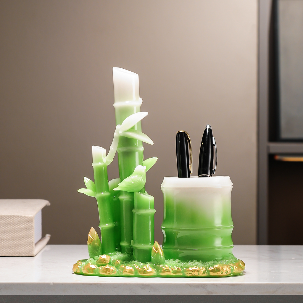 节节高升竹子笔筒摆件桌面办公室教师节送老师开学实用礼物纪念品