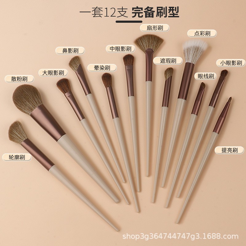 专业化妆刷套装初学者鼻影修容新手化便携专用腮红眼影初学者修容