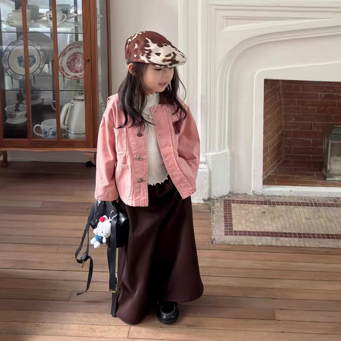 女童牛仔外套春秋款2025新款