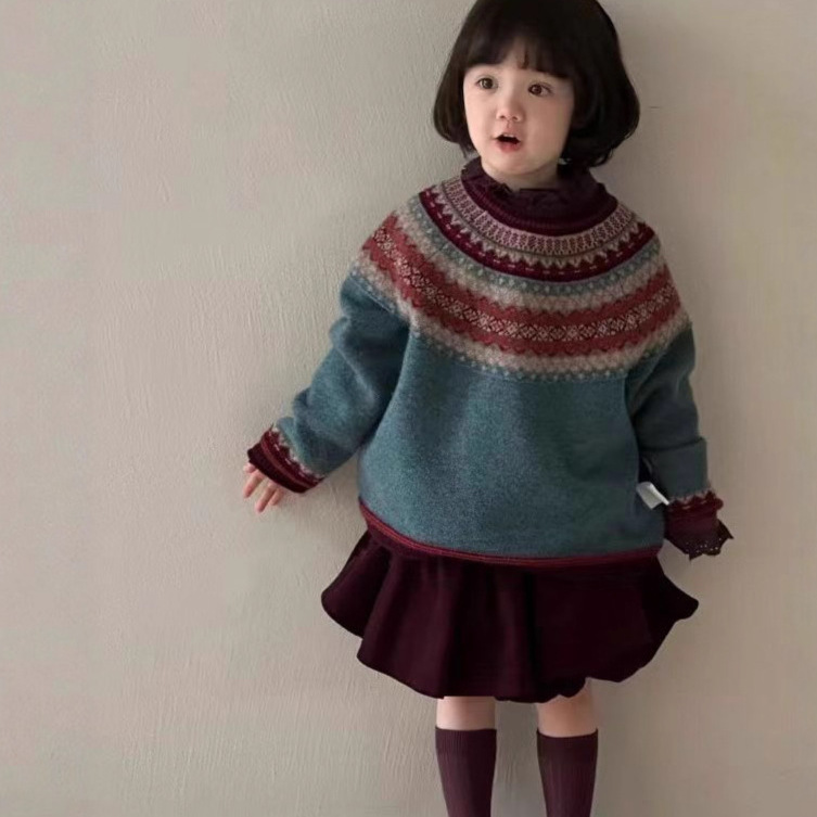 2025年冬季新款儿童女童韩系套装