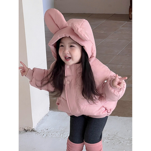 2025冬季新款儿童女童韩系时尚百搭宽松休闲宝宝洋气时髦羽绒服