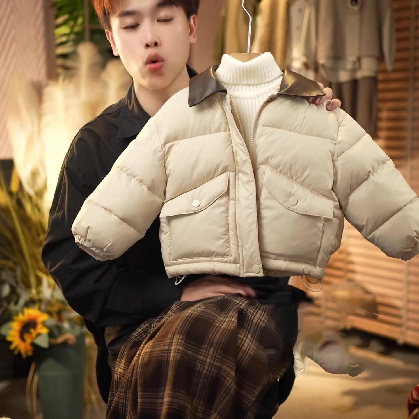 2025冬季加厚儿童工装面包服