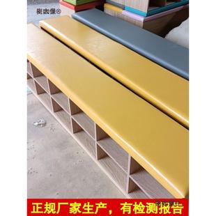 换鞋凳鞋柜鞋架凳子储物穿鞋实木可坐收纳简约长条椅游乐场麦太保
