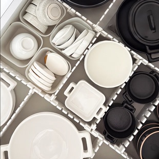 厨房抽屉分隔神器收纳分隔板餐具碗筷子分类整理加厚分割板分格