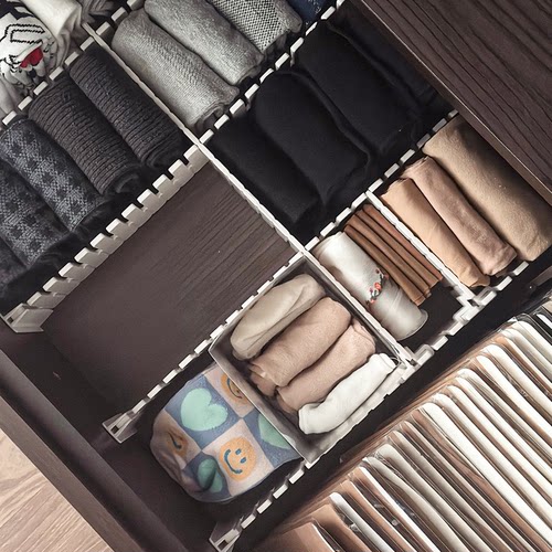 抽屉分隔收纳分隔板加厚治愈杂乱