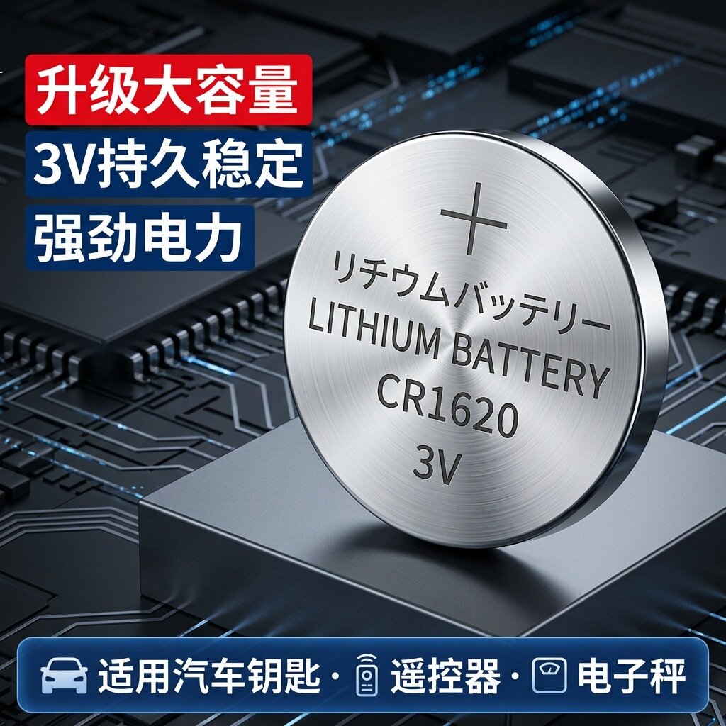 CR1620纽扣电池遥控器钥匙通用