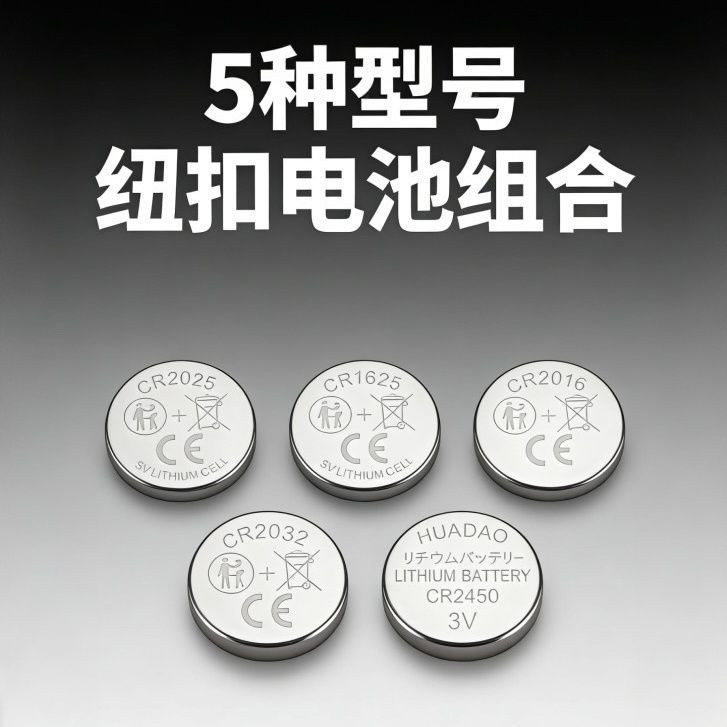 CR2032/CR2025/CR2016/CR1625/CR2450车钥匙遥控器电子秤主板电池