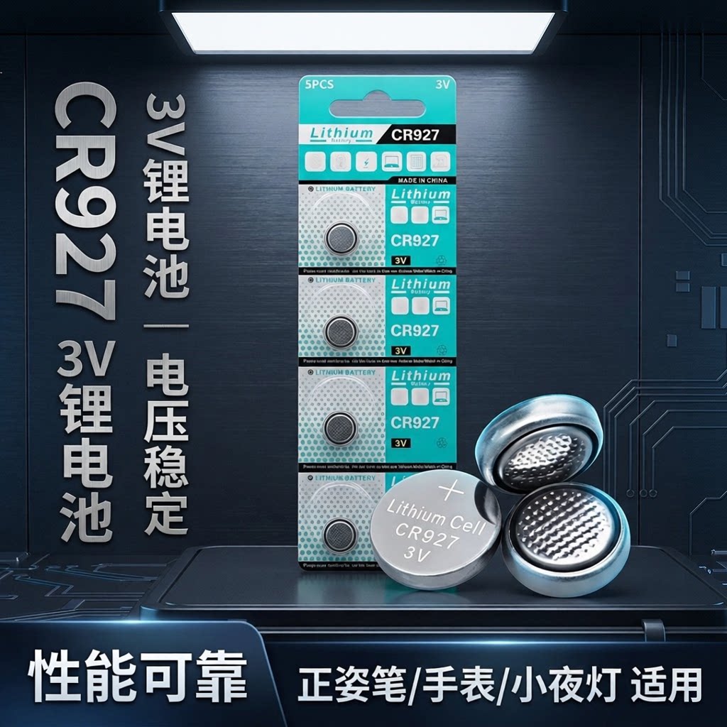CR9273V锂纽扣电池正姿笔夜灯