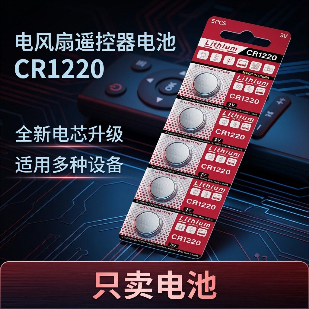 CR12203V纽扣电池适配遥控器