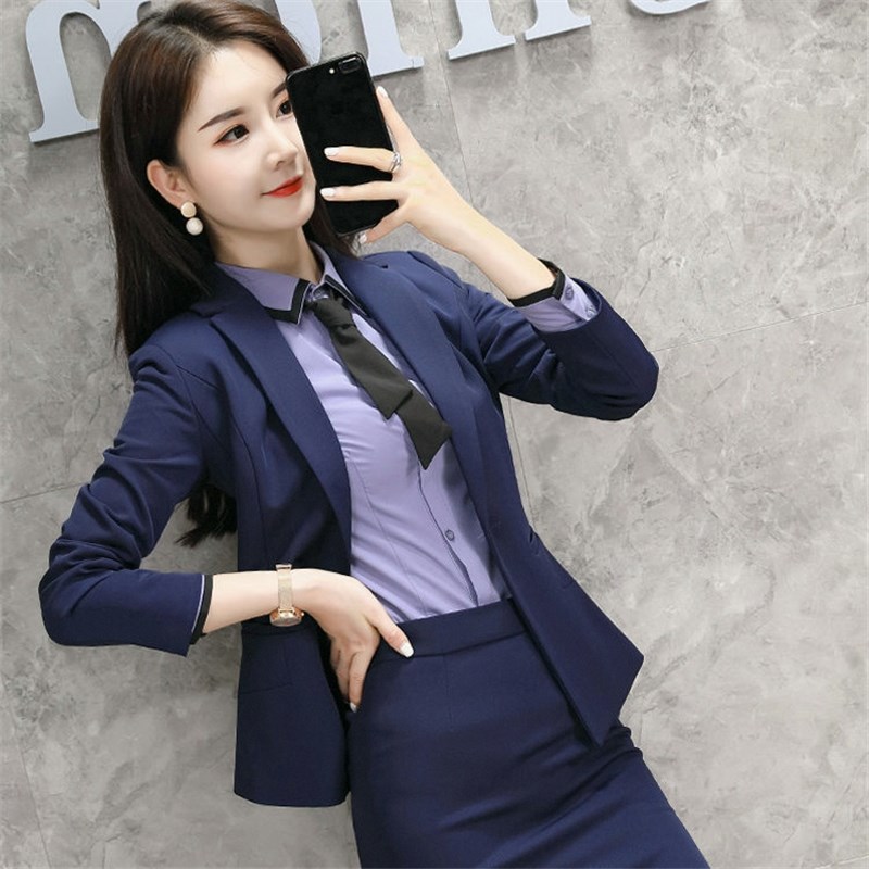 网红高端职业装女西装套装裙正装气质工作服女神范OL工装西服春秋