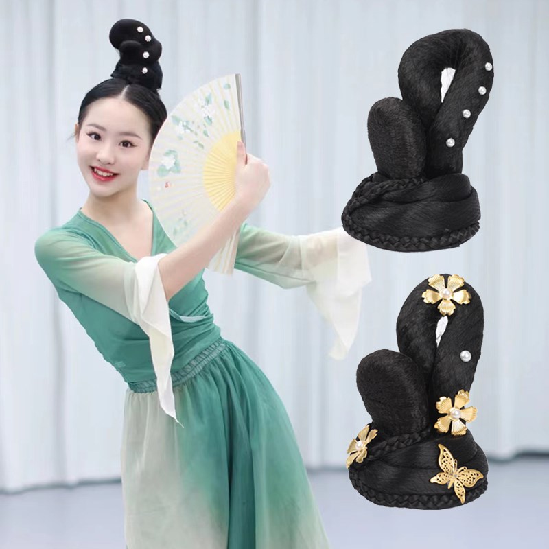古装敦煌头饰飞天舞蹈假发吉祥天女发饰民族舞饰品幻世长安汉服