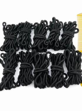 大号老式留芳高弹力橡皮筋女基础黑色发绳发圈扎马尾盘发头绳皮套