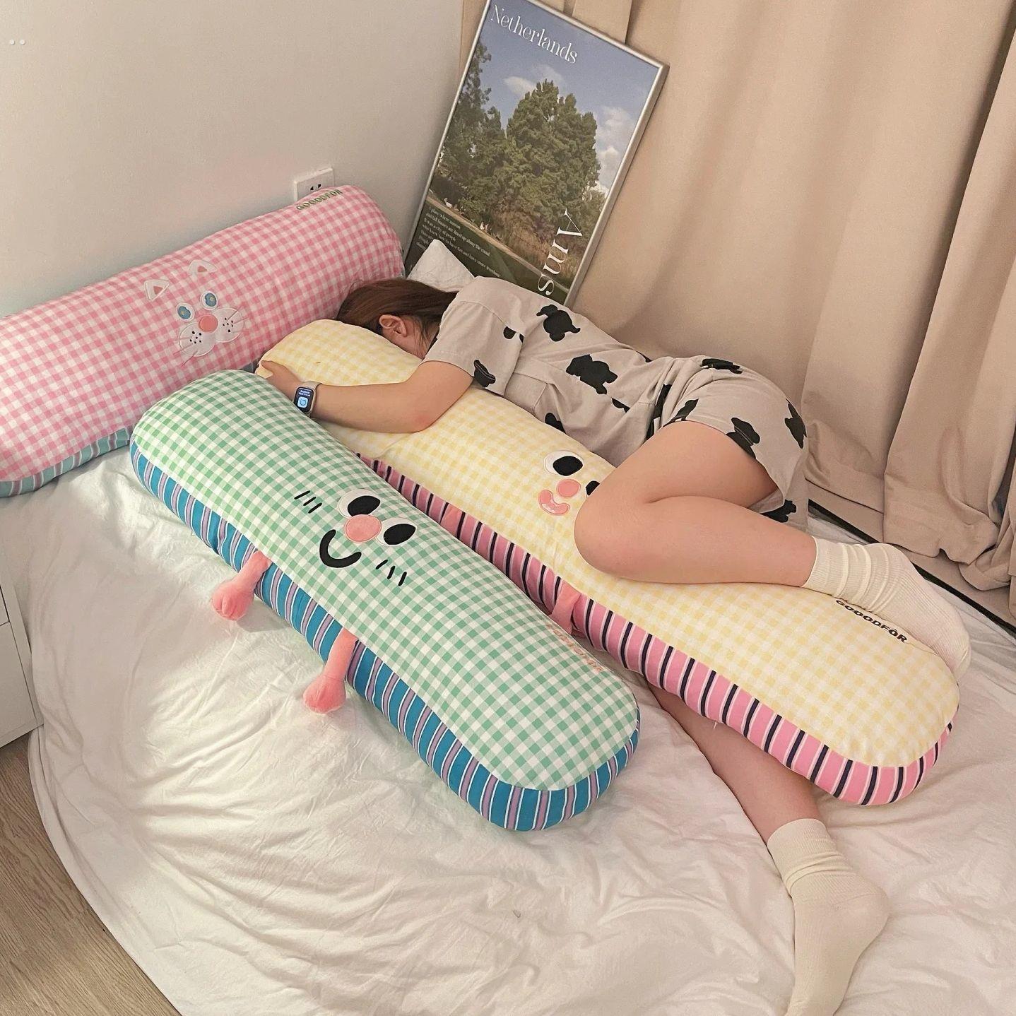 网红可爱长条抱枕女生专用睡觉夹腿神器孕妇侧睡陪睡床头枕大靠枕