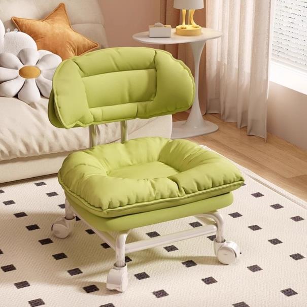 万向轮小凳子家用滑轮移动矮凳客厅高颜值儿童靠背小椅子换鞋板凳