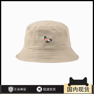 HUMAN WEEH复古休闲百搭纯色渔夫帽软顶盆帽百搭显脸小防晒遮阳帽