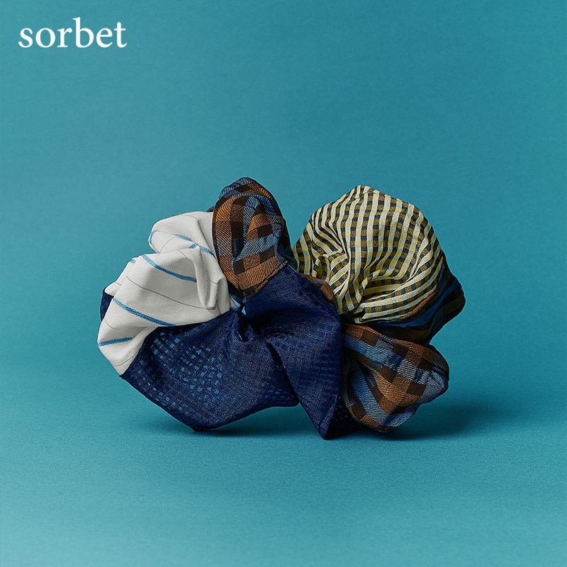 sorbet大肠发圈拼布高级感设计