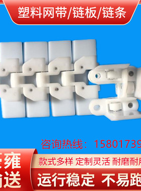 RT114柔性链板白色链板 注塑链板 齿形链板 塑料链板厂家 POM链板