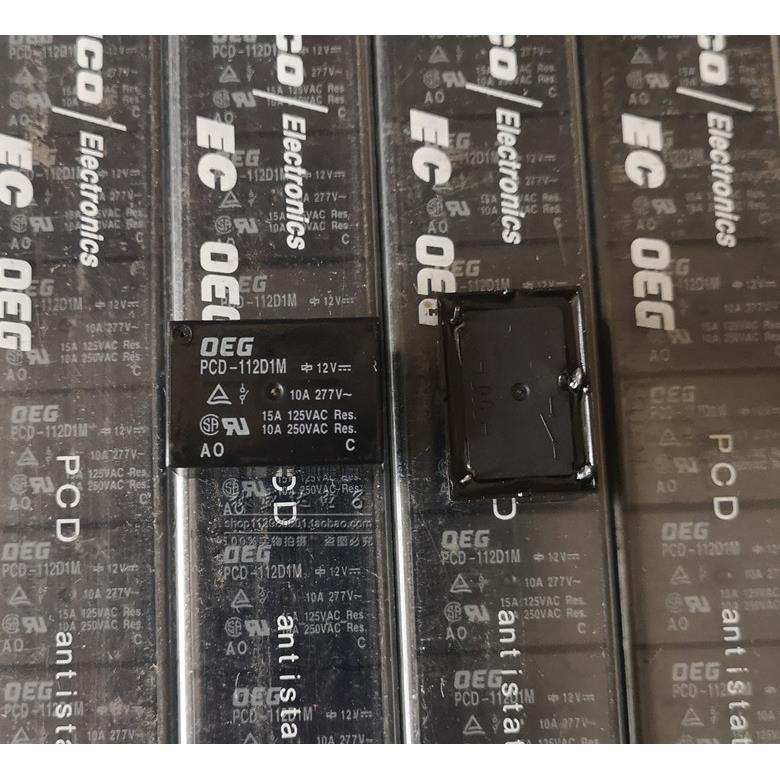 全新原装OEG功率继电器PCD-112D1M 12VDC 4脚 15A 一组常开!