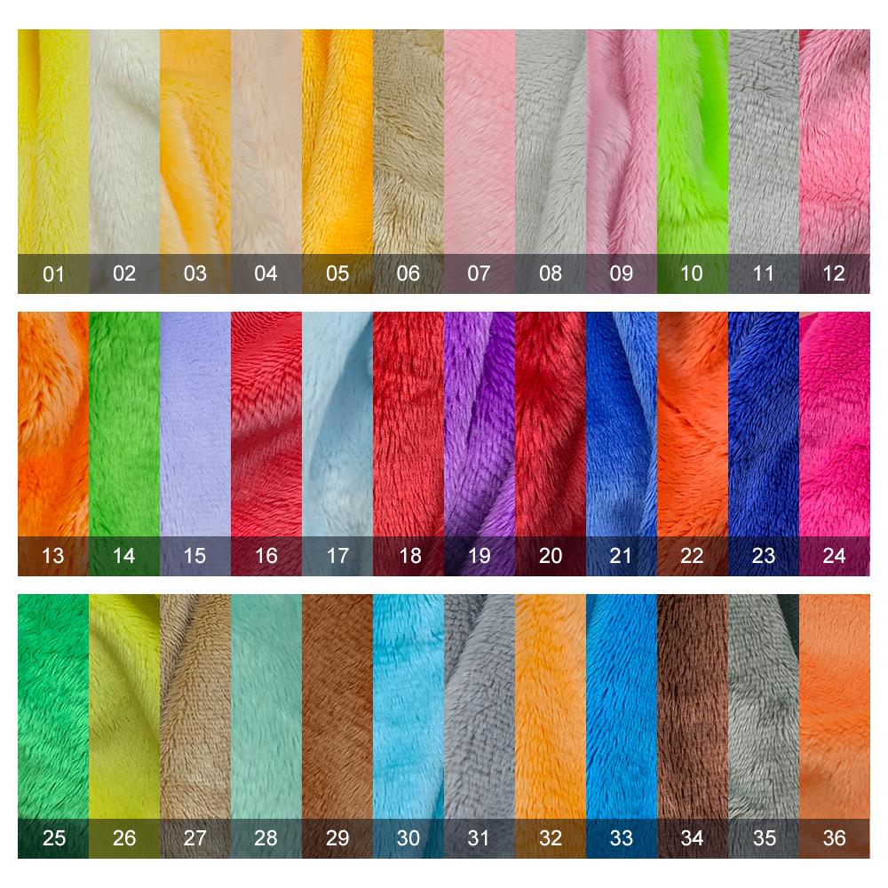 100色5mm毛绒面料棉花娃娃头发绒布diy手工布偶超柔毛绒玩偶材料