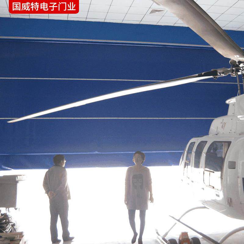 制厂家销售青岛国特柔性大门 钢加P威VC软国威特布门电动柔性大门