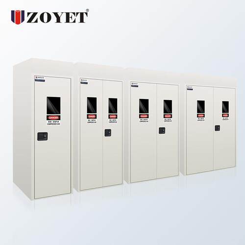 众御ZOYET乙智能全钢ZY-QPG-1单层气瓶柜实验液室煤气罐氧化气报