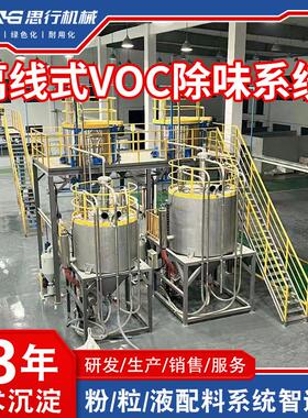 改性塑料PP/TPR/TPE离线式VOC除味系统塑胶加工聚合物脱挥除味机