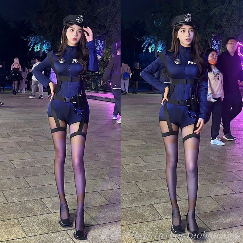 性感女警制服cosplay夜店角色扮演空姐紧身连体衣御姐ol秘书套装